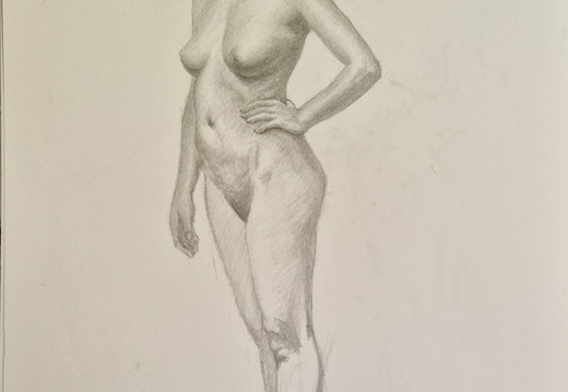 Hannah, Graphite on Paper, 2023